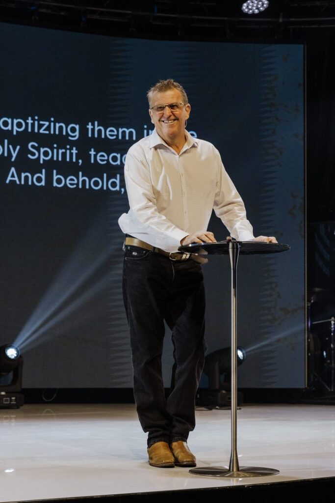 Ken Wootton at the lectern